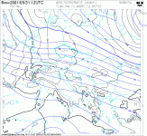 Analýza přízemního tlakového pole+hladina 500 hPa